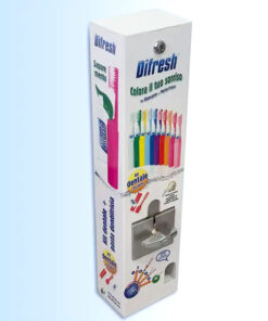 Distributore automatico spazzolini da denti con dentifricio