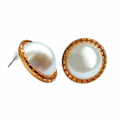 Orecchini perla e strass
