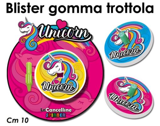 Gommina trottola Unicorn