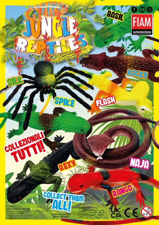 Palline con sorpresa Ø 90 mm - Jungle Reptiles
