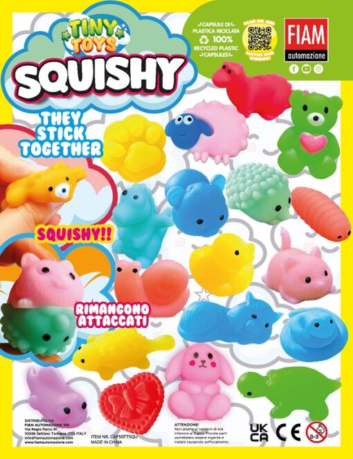 Palline con sorpresa Ø 50 mm | Tiny Toys Squishy