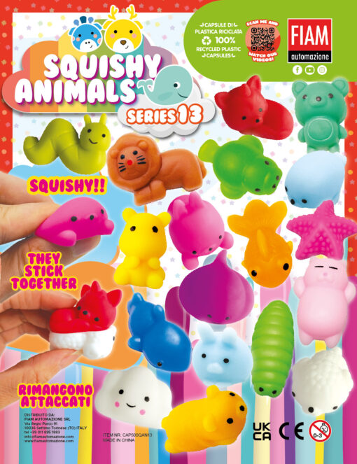 Palline con sorpresa Ø 50 mm | Squishy Animals series 13